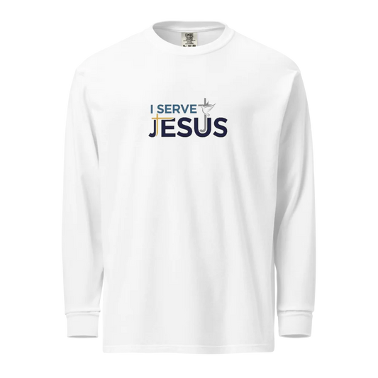 I SERVE JESUS Heavyweight Long Sleeve Shirt | Comfort Colors 6014